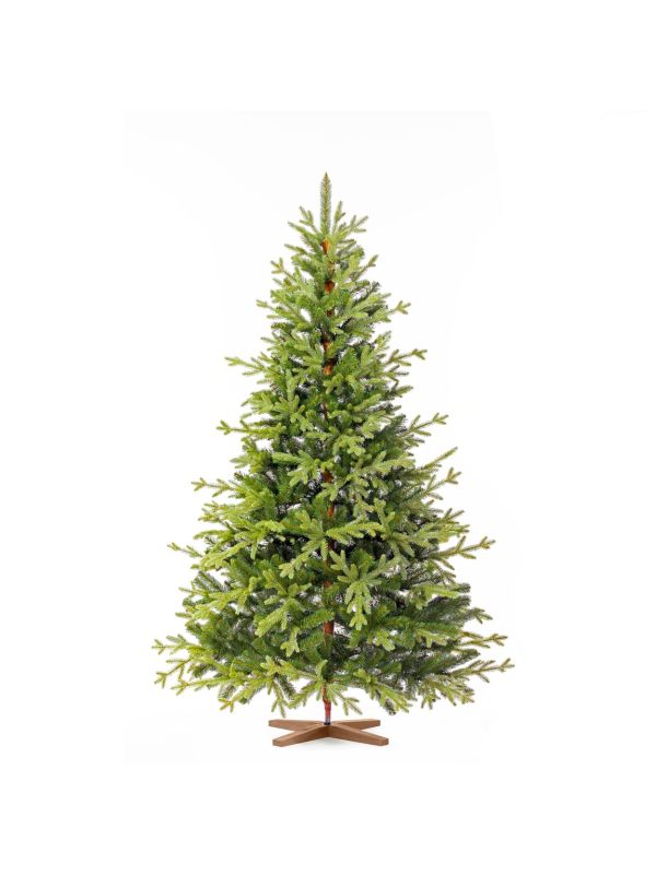 Sapin bavarois FairyTrees FT32-180 – sapin artificiel avec des transitions subtiles de couleurs pour un rendu authentique.