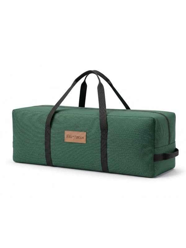 FairyTrees Sac de rangement sapin No&euml;l artificiel 120-150 cm, 100x30x30cm &ndash; vert