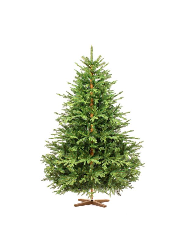 Sapin alpin FairyTrees FT33-180 – sapin artificiel avec une forme en cloche caractéristique pour une apparence harmonieuse.