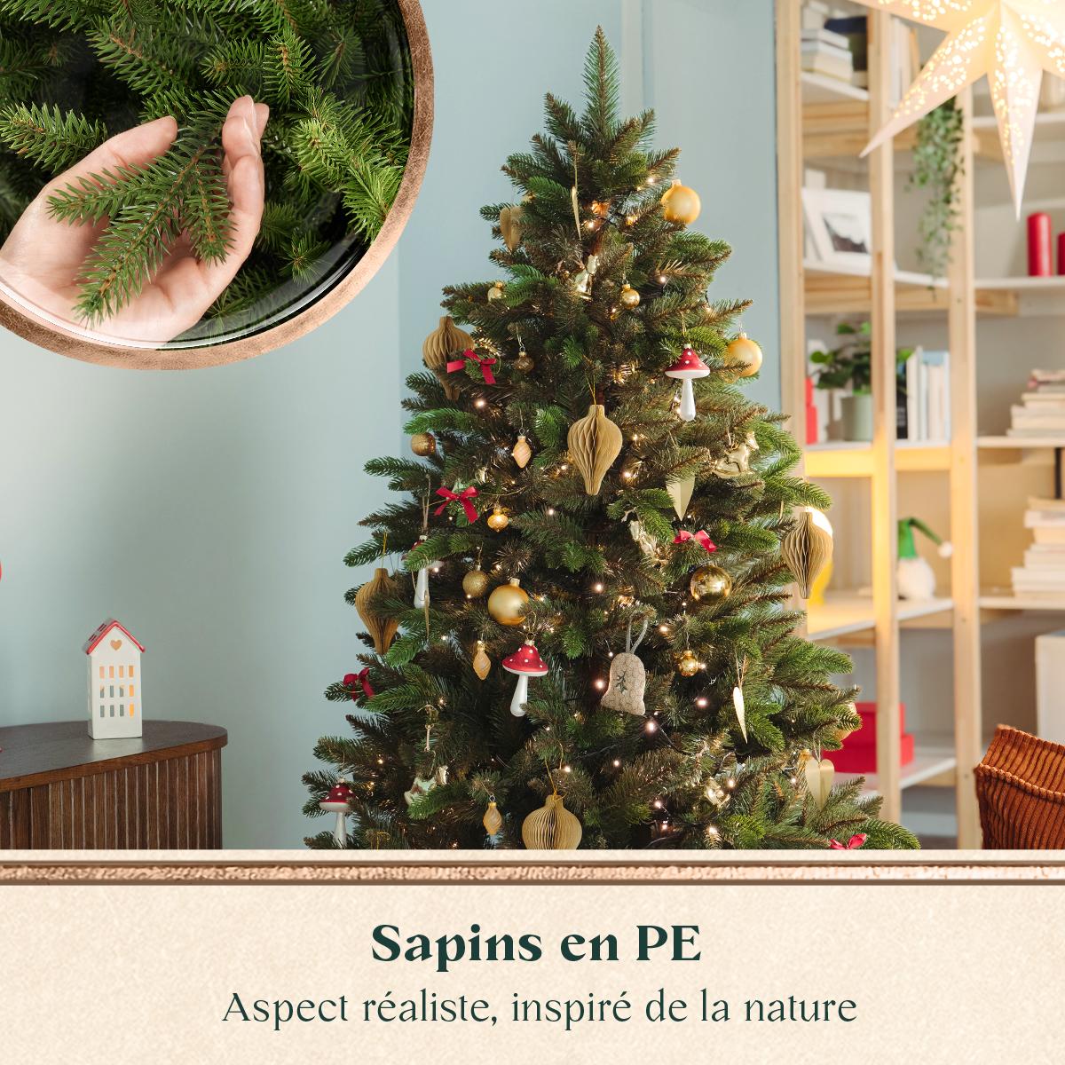 Sapin de Noël en PE FairyTrees à l’apparence naturelle inspirée d’un vrai sapin Nordmann